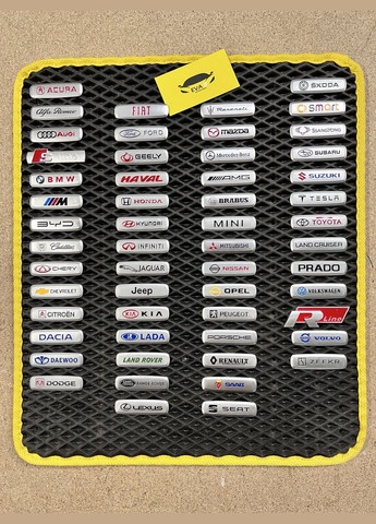 Логотип шильдик авто Вольксваген VW на килимку ЕВА Volkswagen (342328784)