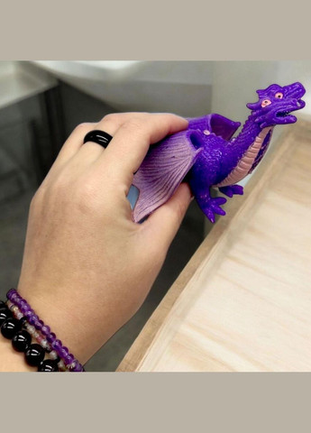 Іграшка антистрес тягучка "Двоголовий дракон", фіолетовий (A032P) MIC (362423437)