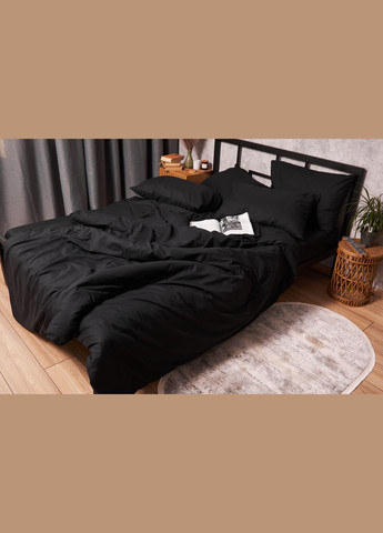 Комплект постільної білизни Бязь Gold Люкс King Size 220x240 наволочки 4х70х70 (MS-820002979) Moon&Star Black (288043317)