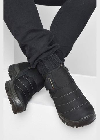 Черные зимние ботинки мужские зимние на меху черного цвета Let's Shop