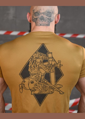 Тактическая потоотводящая футболка Мина койот No Brand (319146051)