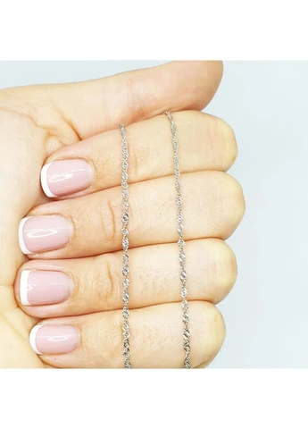 Серебряная цепочка Сингапур 1,61 г No Brand (382674249)