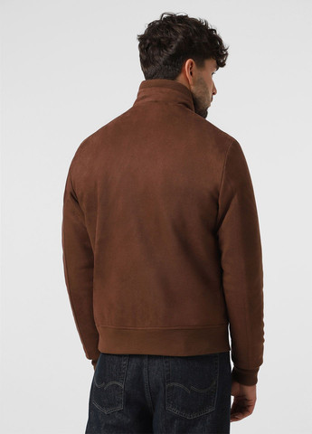 Коричнева демісезонна куртка бомбер зі штучної замші Astoni ALTER EX brown