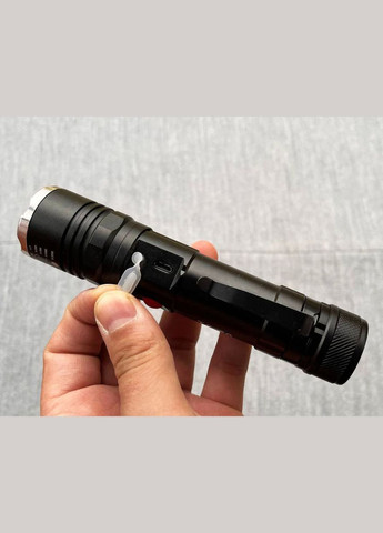 Ліхтар акумуляторний потужний яскравий T6-26 ліхтарик ручний з магнітом, зумом та бічним світлом T6 +COB 18650 X-Balog (297332038)