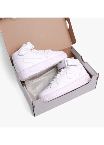 Кроссовки Air Force 1 Mid Triple White Dd9625-100 Nike белые демисезоны (398050386)