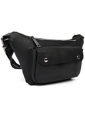 Сумка мужская через плечо кожаная бананка на пояс флотар Черный TARWA (320587531)