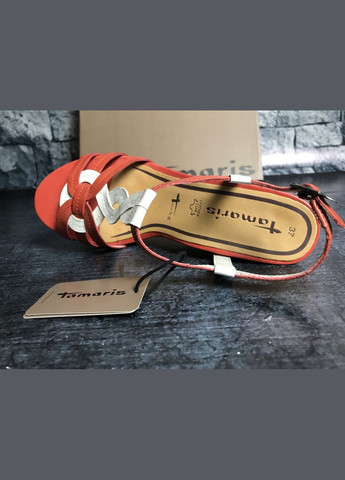 Жіночі шкіряні босоніжки на танкетці,, Німеччина Tamaris Босоніжки (314963174)