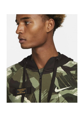 Толстовка чоловіча Dri-Fit Fleece Black/Green Dq4790-220 Nike (364662748)