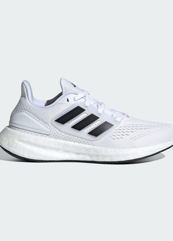Білі всесезонні кросівки для бігу pureboost kids adidas