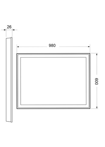 Зеркало с подсветкой в коридор, или прихожая 664833 DecorLed (355468046)