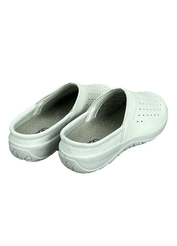 Медичні жіночі тапочки екошкіра білі 05400 Dago (259212603)