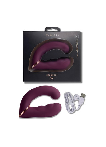Вибратор Rocks Off Variety Burgundy No Brand (353370716)