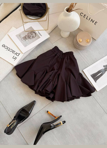 Коричневая базовая юбка☀️ Luna