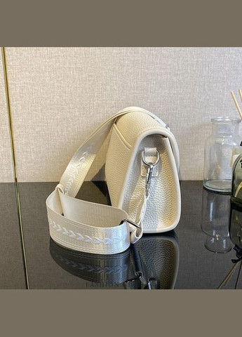 Женская классическая сумка кросс-боди на ремешке молочно белая No Brand (306709586)