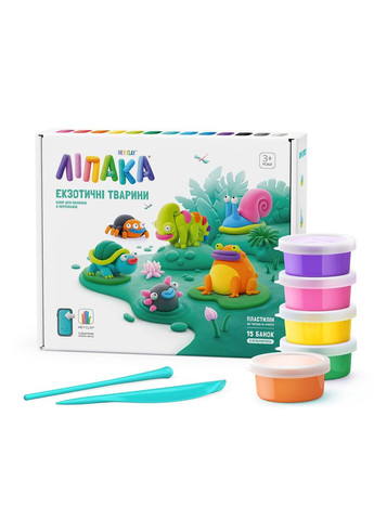 Меганабор самозатвердевающего пластилина Липака - Экзотические животные Lipaka (322580697)