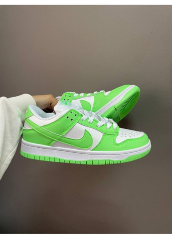 Серые демисезонные кроссовки мужские nike sb dunk green white найк сб данк No Brand