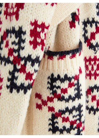 Кардиган демісезон,молочний в візерунки, Primark (368151081)