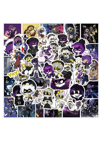 Наклейки Дроны Убийцы персонажи 55 шт. No Brand (317292644)