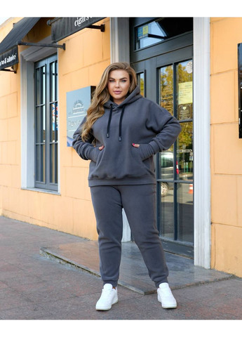 Жіночий теплий костюм із флісу з жилеткою та рукавичками Україна (362699940)