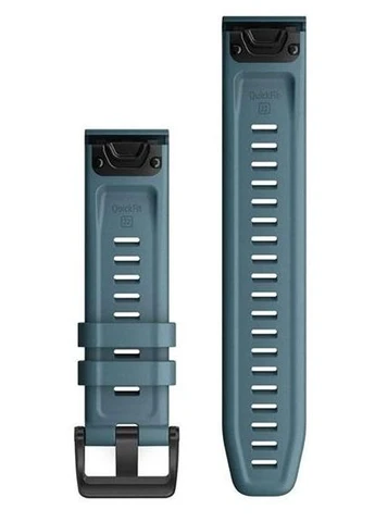 Ремінець до смарт-годинника fenix 6 22mm QuickFit Lakeside Blue Silicone (010-12863-03) Garmin (391472894)