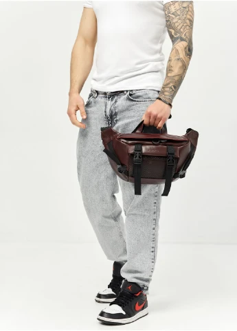 Чоловіча сумка Tirso Max Бордовий 38х21 см (80411120m) Sambag (367736106)