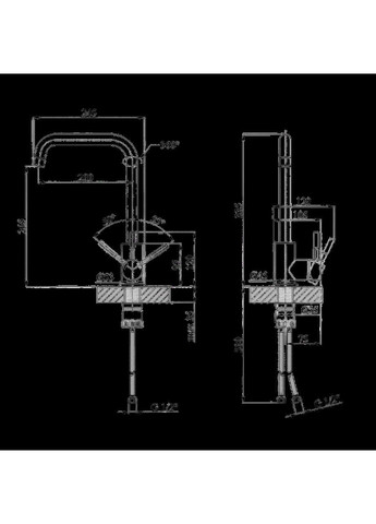 Комплект кухонної мийки HM 7546 NANO BLACK Kraft (369720152)