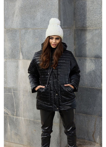 Черная зимняя зимняя куртка 1906.4939 Seventeen