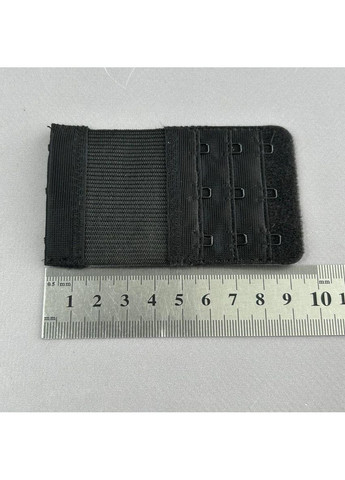 Удлинитель для бюстгальтера на 3 крючка, черный 9,5х5,5 см Plus-plus (352745261)