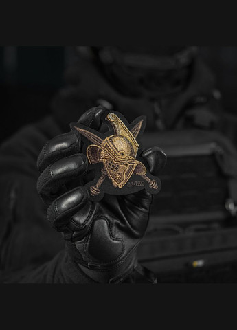 Нашивка Gladiator Helmet (вышивка) Black M-TAC (315047099)