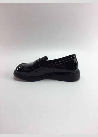 Iva Женские лоферы лоферы черный з натуральная кожа, украина — всесезон (316653982)