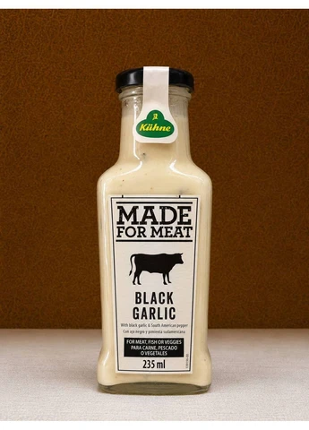 Соус майонезний Kühne Made For Meat Black Garlic 235 мл з чорним часником для мяса бургерів сендвічів гриля та гарячих страв Kuhne (401917102)