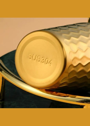 Термостакан из нержавеющей стали 320 мл Romb кружка золотого цвета с двойными стенками REMY-DECOR (293152619)