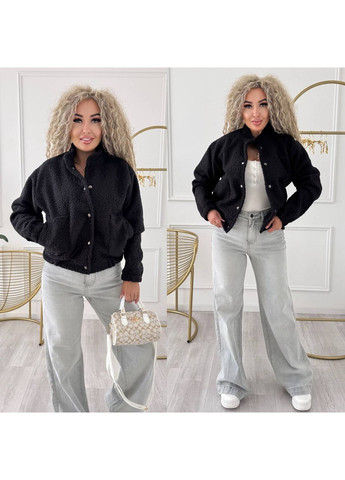 Бомбер жіночий кашеміровий Style Point бейсбольний на кнопках (360641019)