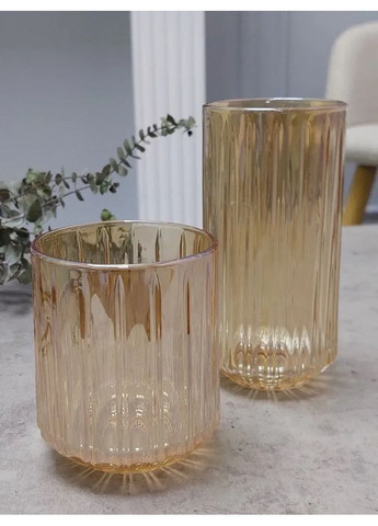 Набор нихзких стаканов Дюк 102-536 250 мл 6 шт янтарный Olens (371872903)