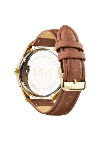 Ремінець для годинника (кавово - шоколадний, золото) Ziz 4700072 (338216336)