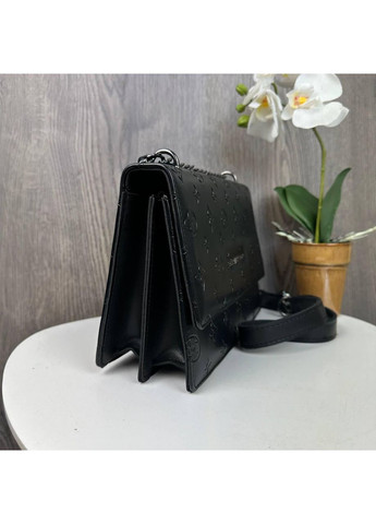 Жіноча міні сумка на плече екошкіра чорна ProDobro (363222134)