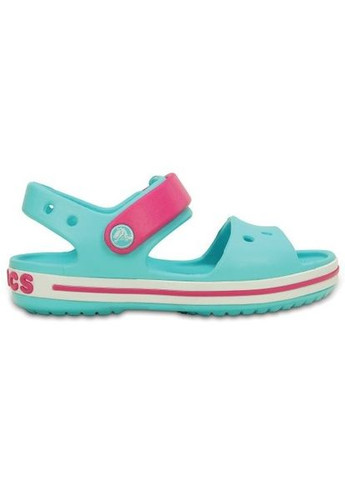 Мятные повседневные сандали crocband sandal р 9-26-16 см pool/candy pink 12856 Crocs
