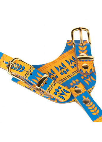 Шлей шкіряний "Колосок" Xl охоплення грудної клітки 71-90 см ширина 30 мм (2100103589018) Hi Dog (320761068)