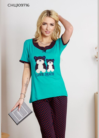 Прозрачный женский комплект футболка и капри. SNC