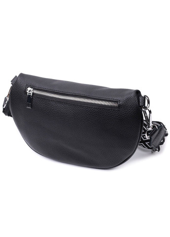 Шкіряна сумка для жінок у класичному кольорі через плече з міні гаманцем 22666 Чорна Vintage (297993087)