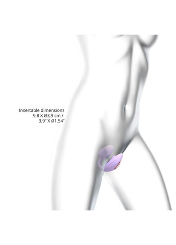 Виброяйцо с вакуумной клиторальной стимуляцией Love To Love Wonderlover VIVA MAUVE No Brand (303898336)