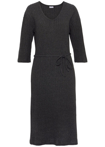 Черное повседневный платье Lascana однотонное