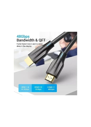 Кабель мультимедийный (ek22997) Vention HDMI M to HDMI M 10.0m 8K60Hz black (392044202)