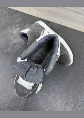 Серые зимние зимние кроссовки No Brand