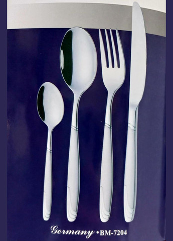 Набор столовых приборов Bachmayer BM7204 Elegant в дипломате на 12 персон 72 предмета No Brand (300001403)