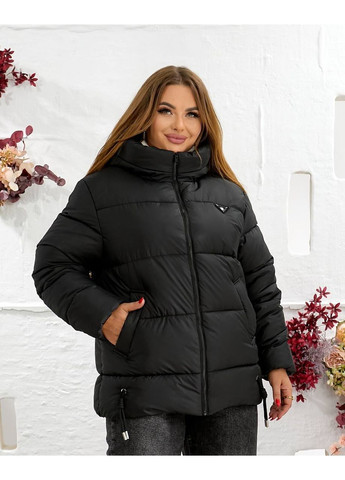 Чорна зимня куртка жіноча KaraMix