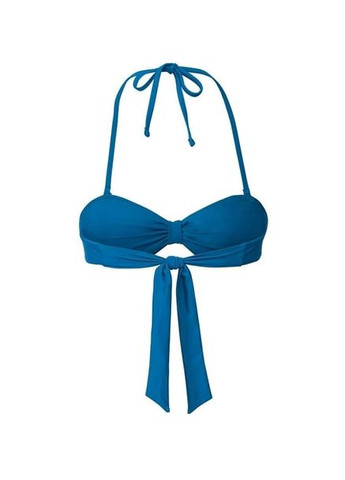 Синий купальник раздельный на подкладке для женщины lycra® 348337 40(m) бикини Esmara С открытой спиной, С открытыми плечами
