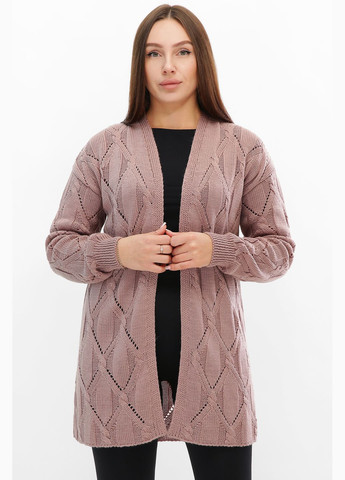 Темно-розовый зимний кардиган MarSe