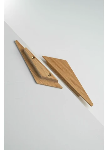 Мебельные ручки из дерева 183*40 мм Triangle комплект No Brand (382603096)