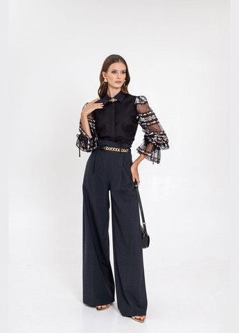 Графітові брюки-палаццо - UA42 / EU36 Iren Klairie (340966327)